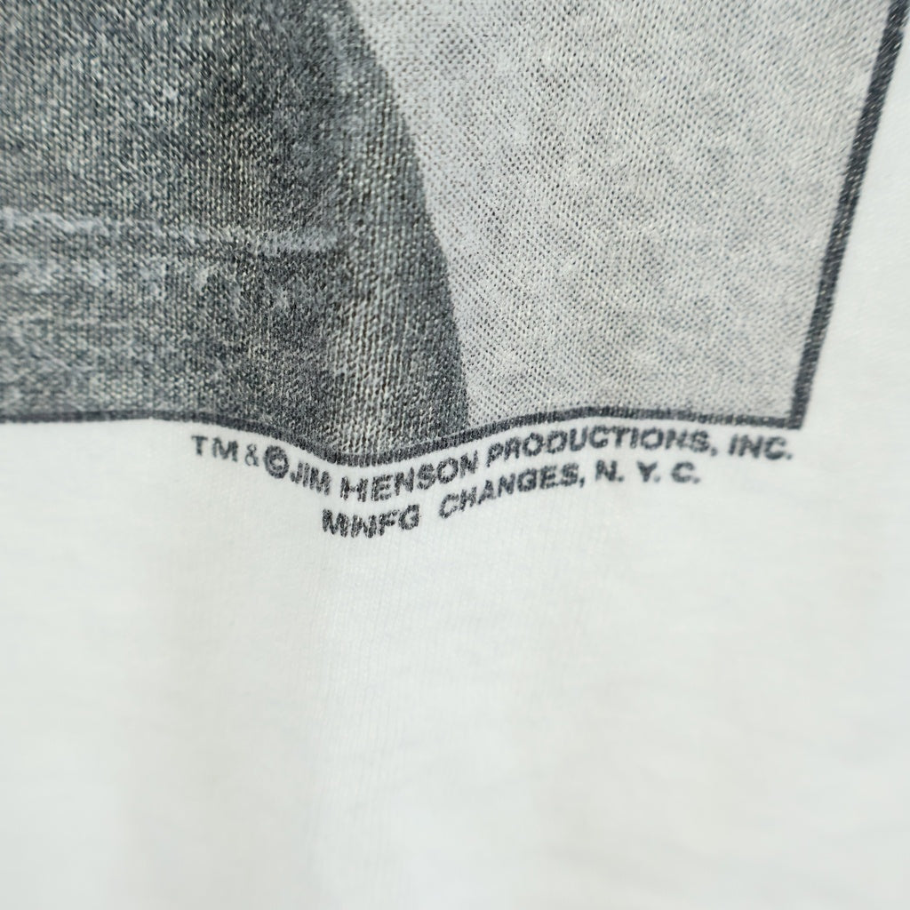 VINTAGE(ヴィンテージ) 90s KERMIT CLEIN カーミット 裾袖シングル クルーネックTシャツ ホワイト