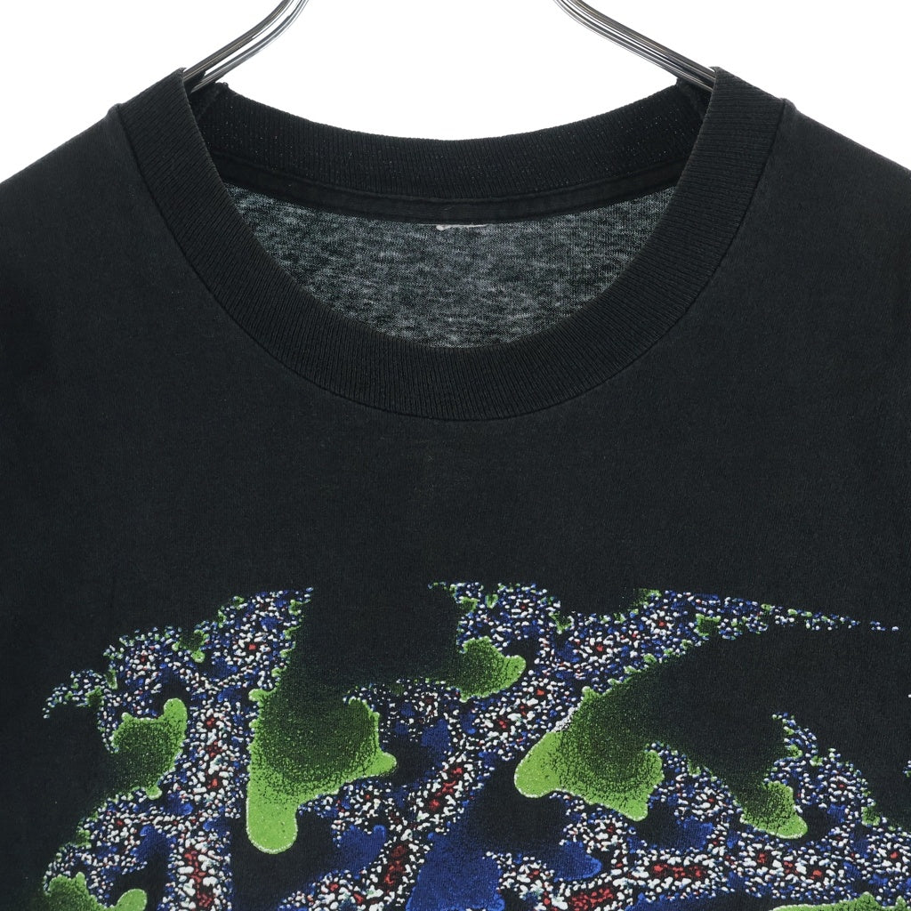 VINTAGE(ヴィンテージ) 90s Lollapalooza 93 ロラパルーザ 裾袖シングル クルーネックTシャツ ブラック