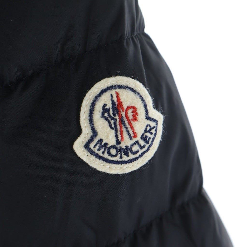 MONCLER(モンクレール) 17AW AMIOT エミオット ワッペンロゴ ライダース ダウンジャケット ブラック C20914030205 68352