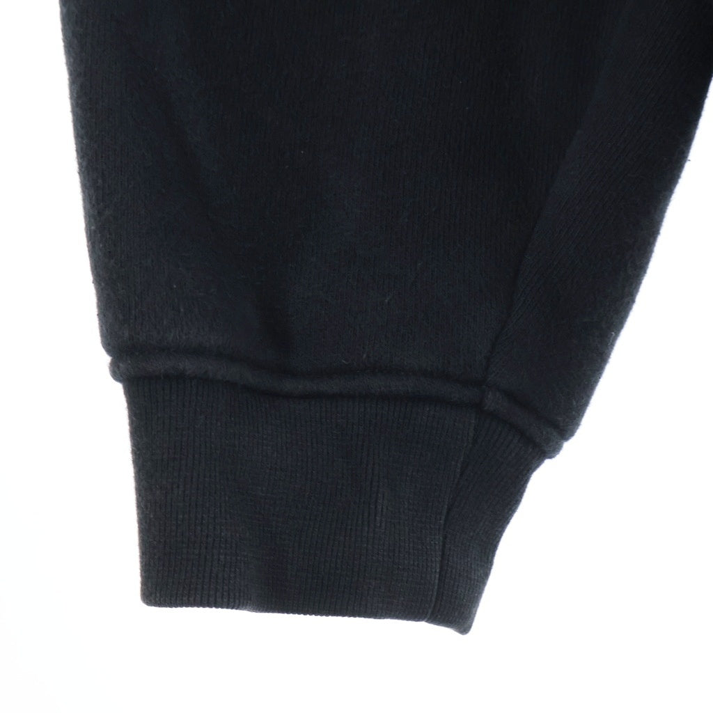 ALEXANDER WANG(アレキサンダーワン) ブランドピスネーム 裏起毛 ジップパーカー ブラック