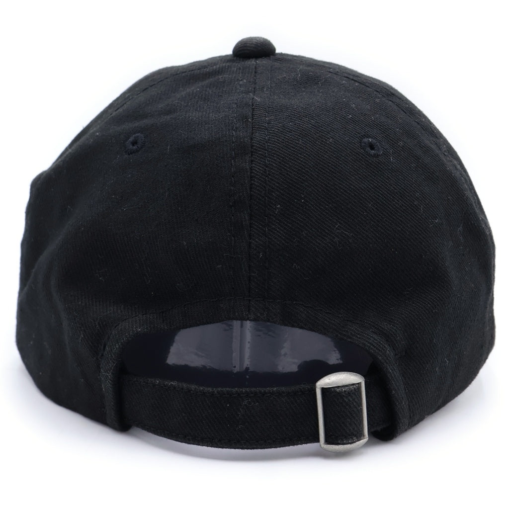 COMME des GARCONS HOMME(コムデギャルソンオム) 24AW 綿サージ ベースボールキャップ ロゴ HN-K601 6パネル キャップ ブラック