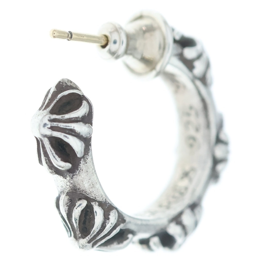 CHROME HEARTS(クロムハーツ) HOOP CROSS クロスバンド フープピアス シルバー BCA100