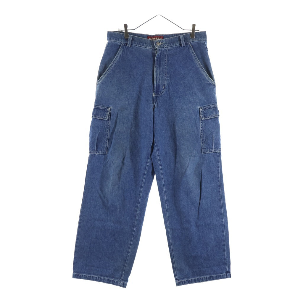 STUSSY(ステューシー) 90s 赤タグ USA製 デニム カーゴパンツ インディゴ