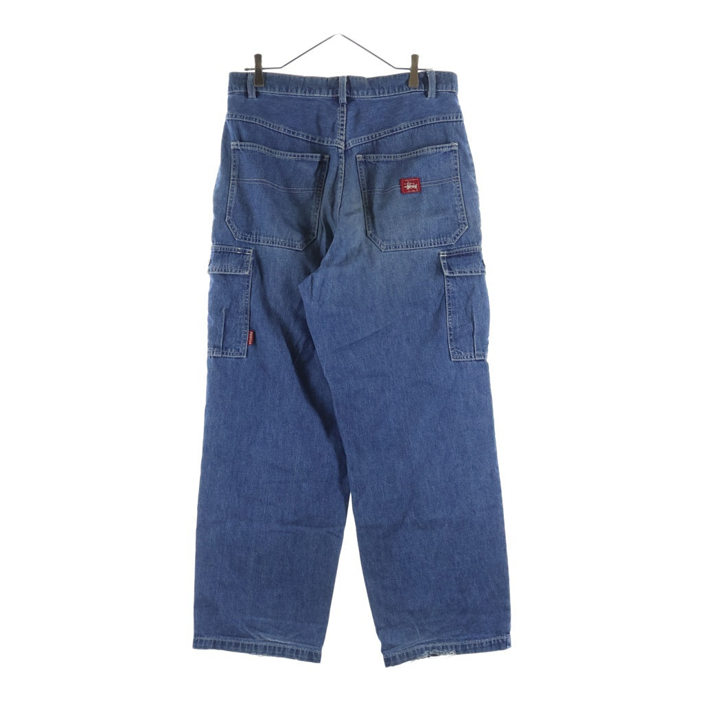 STUSSY(ステューシー) 90s 赤タグ USA製 デニム カーゴパンツ インディゴ