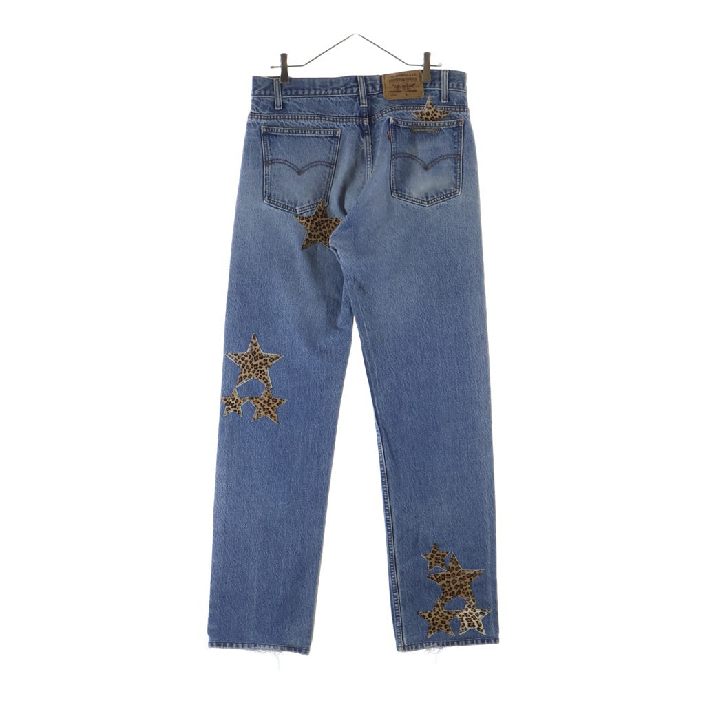 CHROME HEARTS(クロムハーツ) 505 U VNTG JEAN BL ORNG TAB ハラコ スターパッチデニム インディゴ