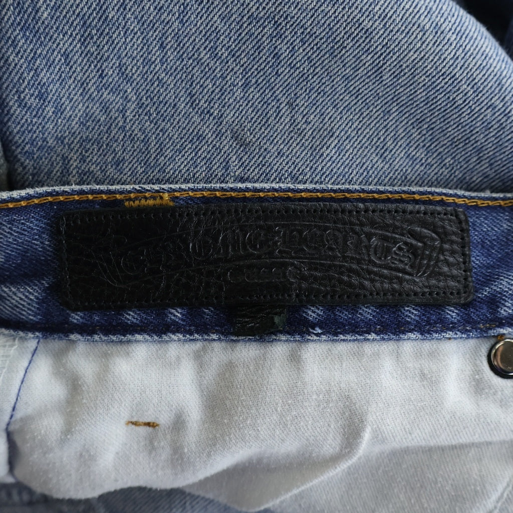 CHROME HEARTS(クロムハーツ) 505 U VNTG JEAN BL ORNG TAB ハラコ スターパッチデニム インディゴ