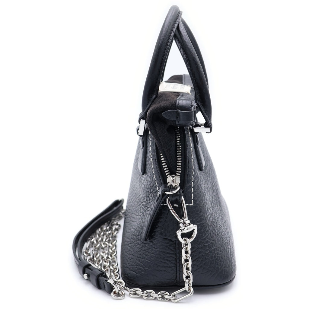 Maison Margiela(メゾンマルジェラ) 5AC クラシック マイクロ 2WAY ハンドバッグ S56WG0081-P4455 ブラック レディース