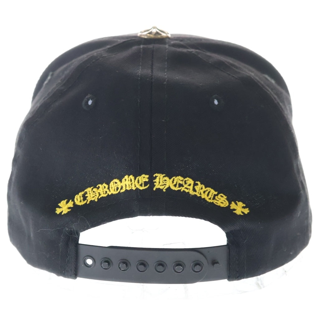 CHROME HEARTS(クロムハーツ) CH HAT CH刺繍ベースボールキャップ ブラック/イエロー