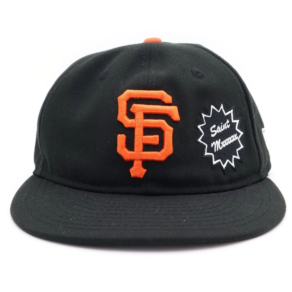 SAINT MICHAEL(セントマイケル) ×NEW ERA GIANTS NE_CAP 読売ジャイアンツ コラボキャップ SM-HR8-0000-C49 ブラック
