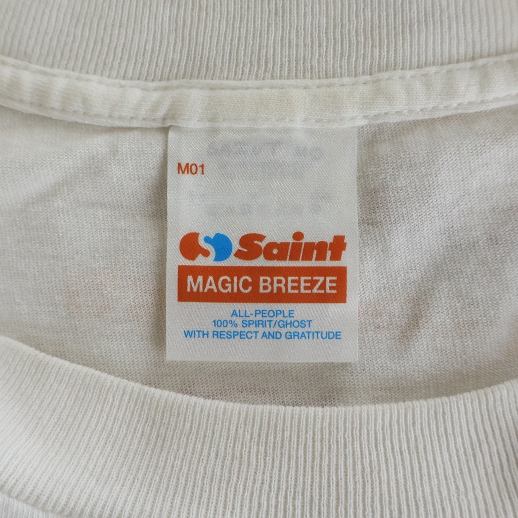 SAINT MICHAEL(セントマイケル) ×A BATHING APE ア ベイシング エイプ GENERATION ジェネレーション 半袖Tシャツ SM-HR1-0000-C36 ホワイト
