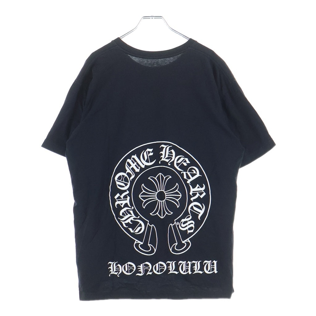 CHROME HEARTS(クロムハーツ) HONOLULU Limited Horseshoe Tee ホノルル限定 ホースシュープリント クルーネック半袖Tシャツ ブラック