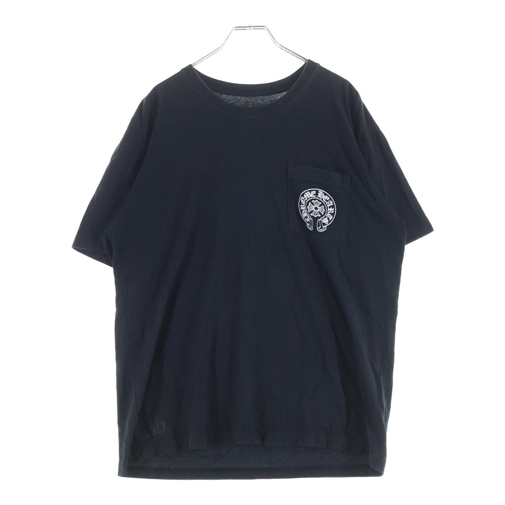 CHROME HEARTS(クロムハーツ) HONOLULU Limited Horseshoe Tee ホノルル限定 ホースシュープリント クルーネック半袖Tシャツ ブラック