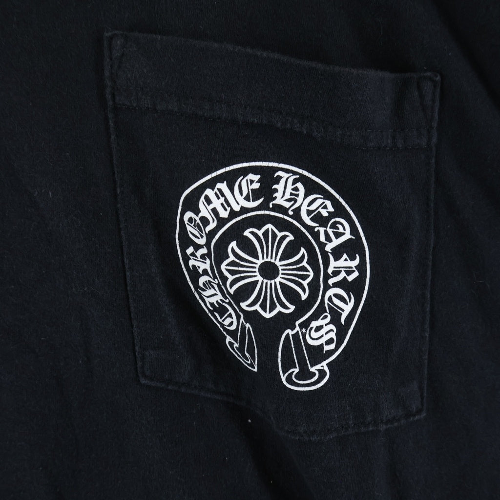 CHROME HEARTS(クロムハーツ) HONOLULU Limited Horseshoe Tee ホノルル限定 ホースシュープリント クルーネック半袖Tシャツ ブラック