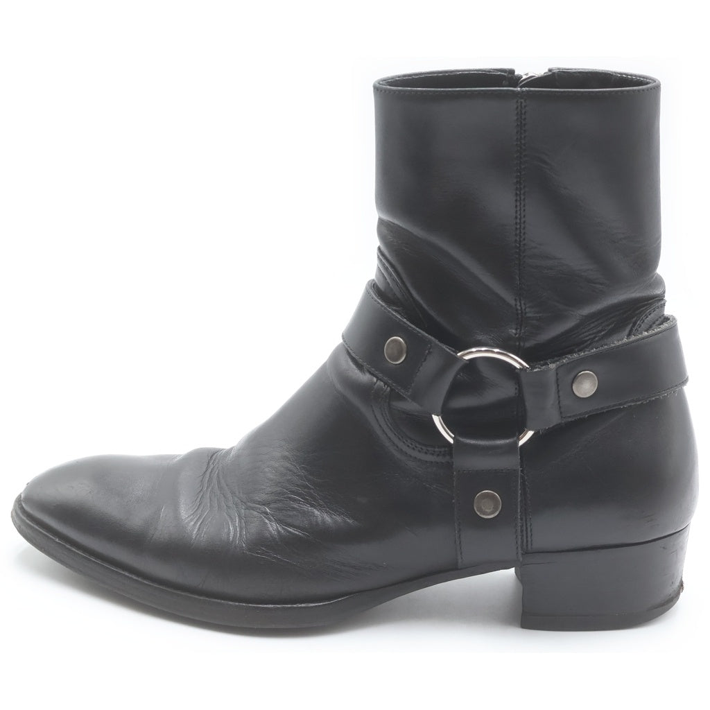 SAINT LAURENT PARIS(サンローランパリ) Wyatt Harness Ring Boot ワイアットハーネス リングブーツ ブラック