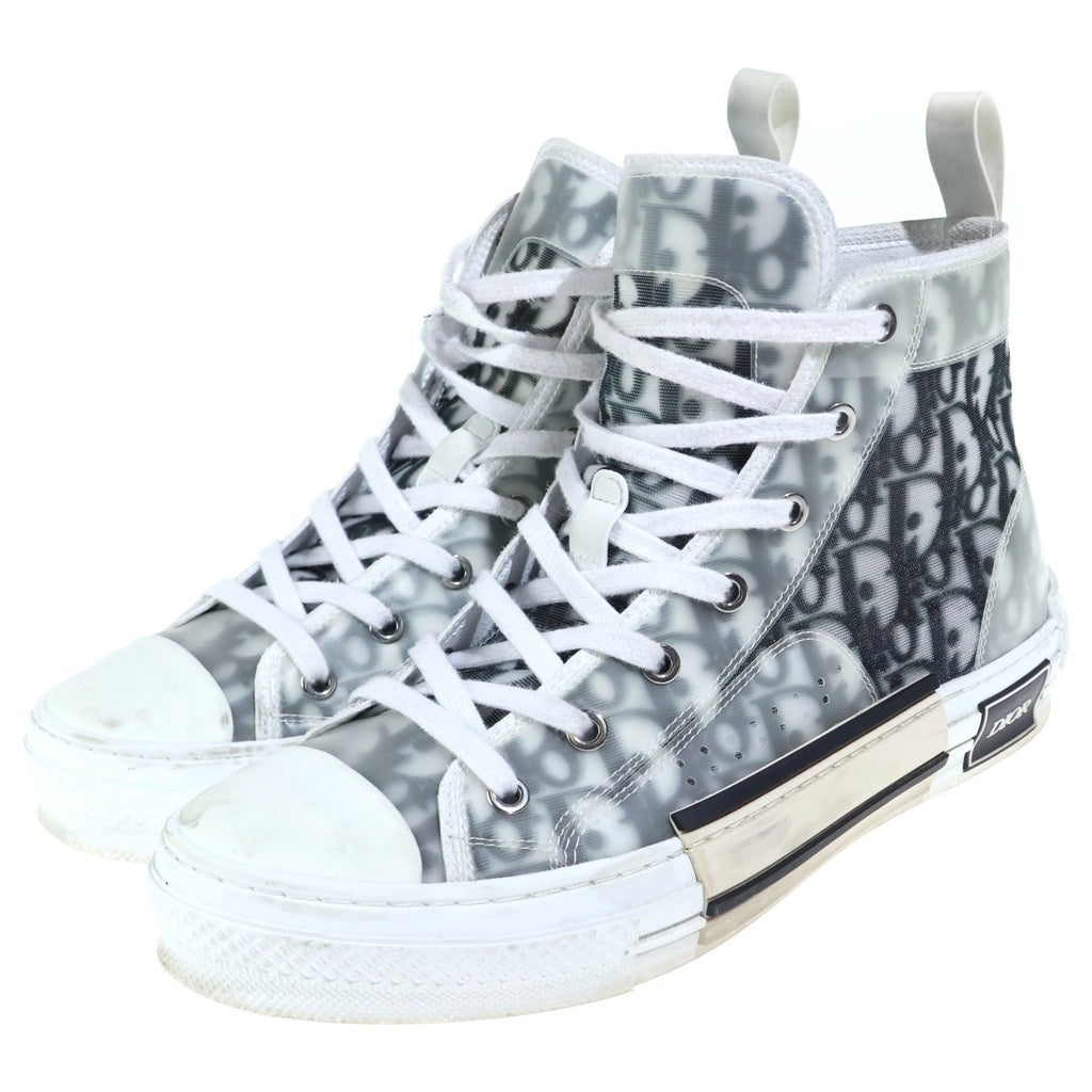Christian Dior(クリスチャンディオール) 19AW B23 HIGH TOP OBLIQUE SNEAKERS オブリーク 総柄 ハイカットスニーカー ホワイト/ブラック 3SH118YJP