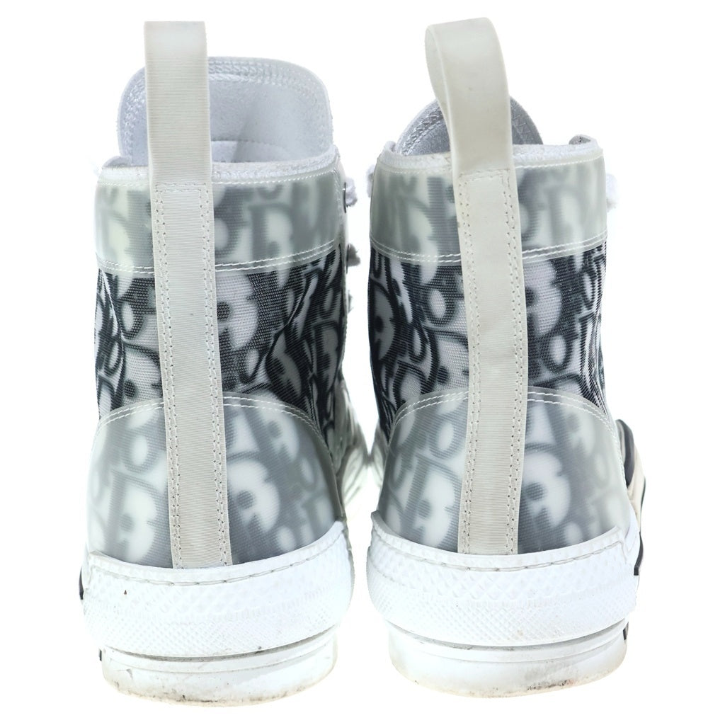 Christian Dior(クリスチャンディオール) 19AW B23 HIGH TOP OBLIQUE SNEAKERS オブリーク 総柄 ハイカットスニーカー ホワイト/ブラック 3SH118YJP