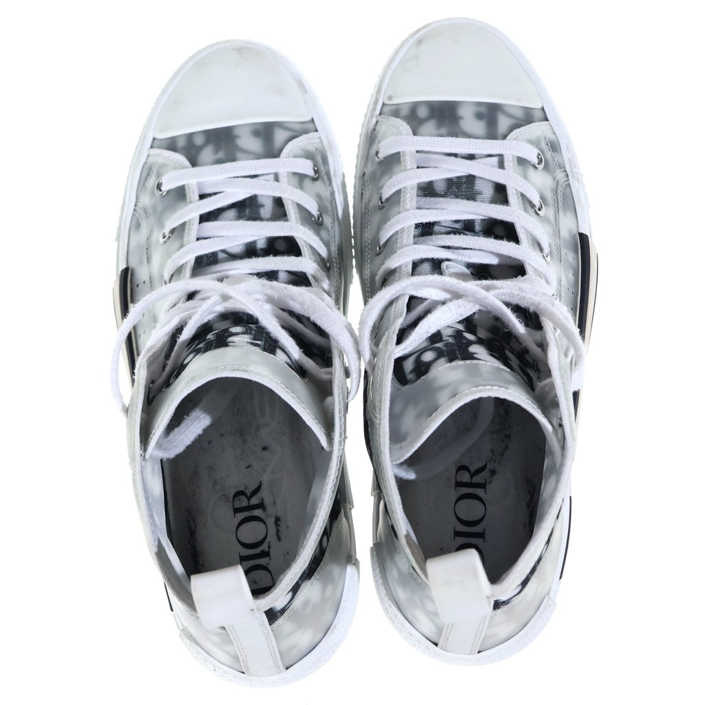 Christian Dior(クリスチャンディオール) 19AW B23 HIGH TOP OBLIQUE SNEAKERS オブリーク 総柄 ハイカットスニーカー ホワイト/ブラック 3SH118YJP