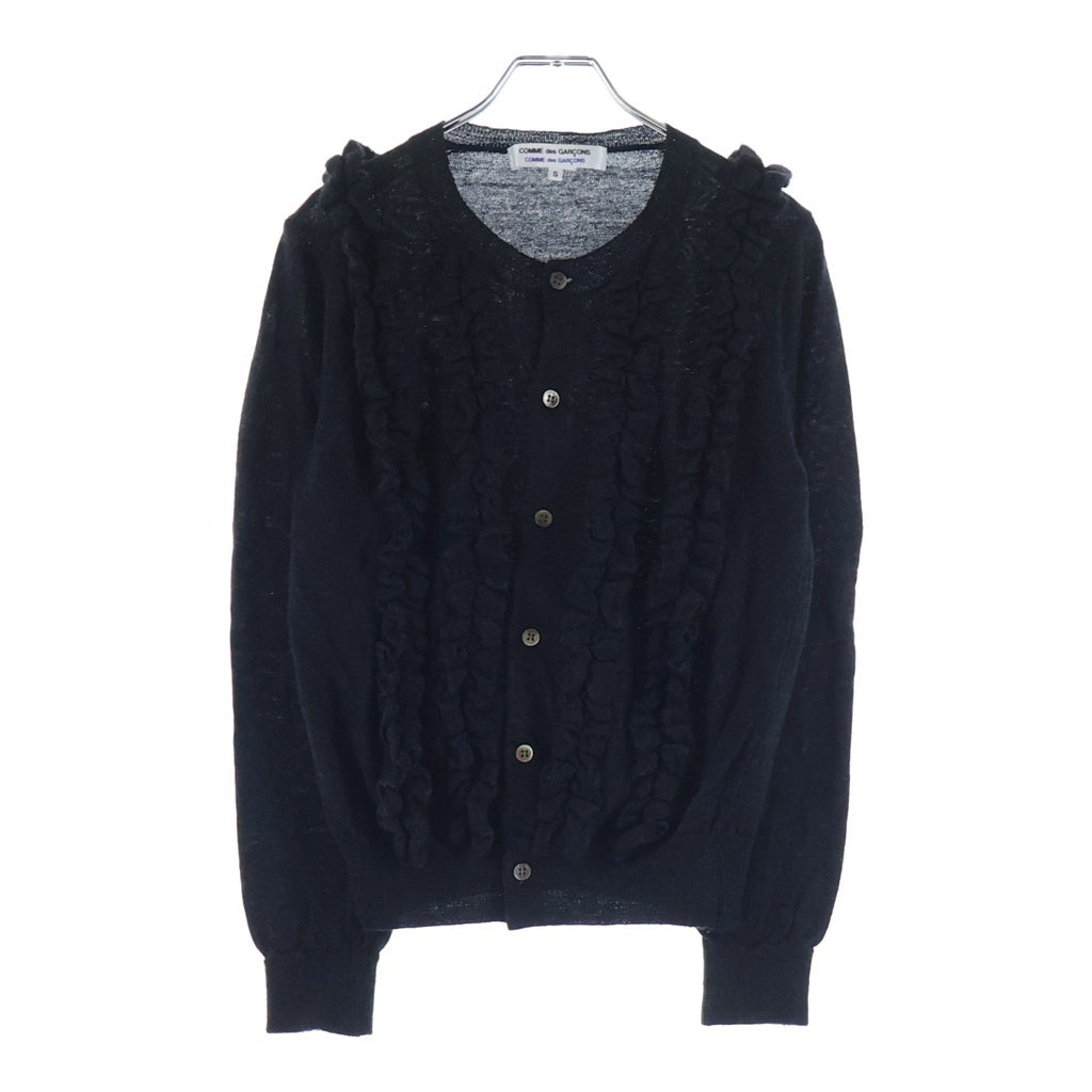 COMME des GARCONS COMME des GARCONS(コムデギャルソンコムデギャルソン) フリルデザイン W19N018 ハイゲージ カーディガン グレー レディース