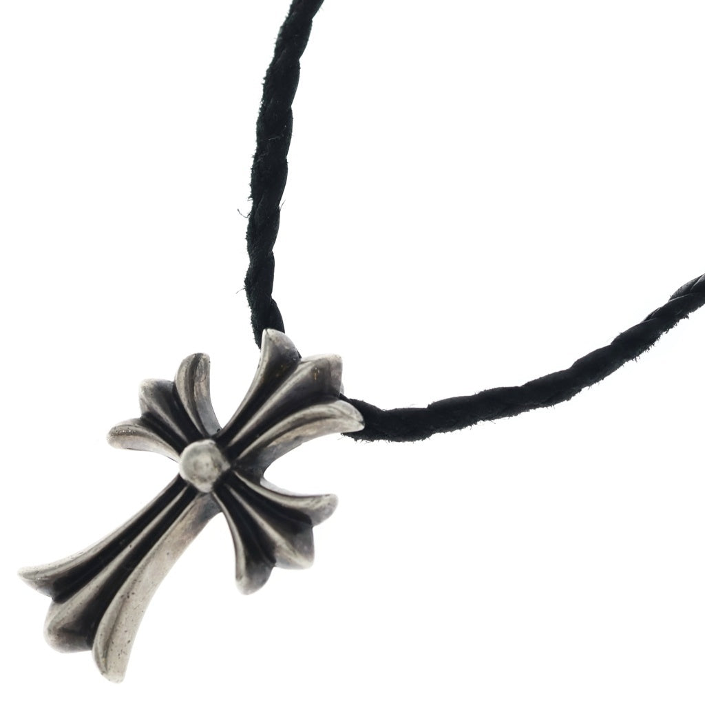 CHROME HEARTS(クロムハーツ) CH CRS SMLスモールCHクロス BC ボロチップブレイド ネックレス シルバー BCA220