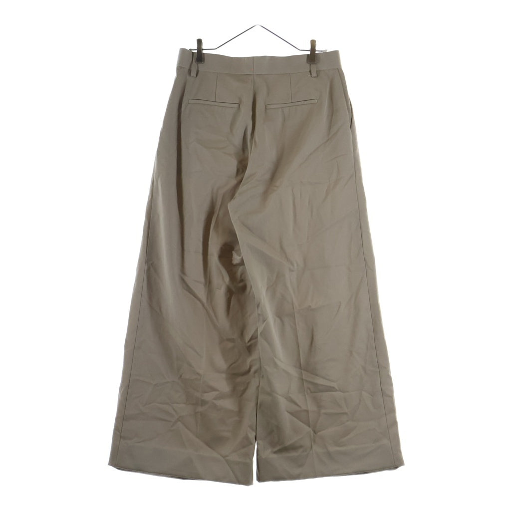 NO BRAND(ノーブランド) the World is your oyster TWO TUCK SLACKS ツータック スラックス ベージュ