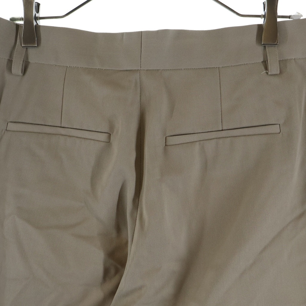 NO BRAND(ノーブランド) the World is your oyster TWO TUCK SLACKS ツータック スラックス ベージュ