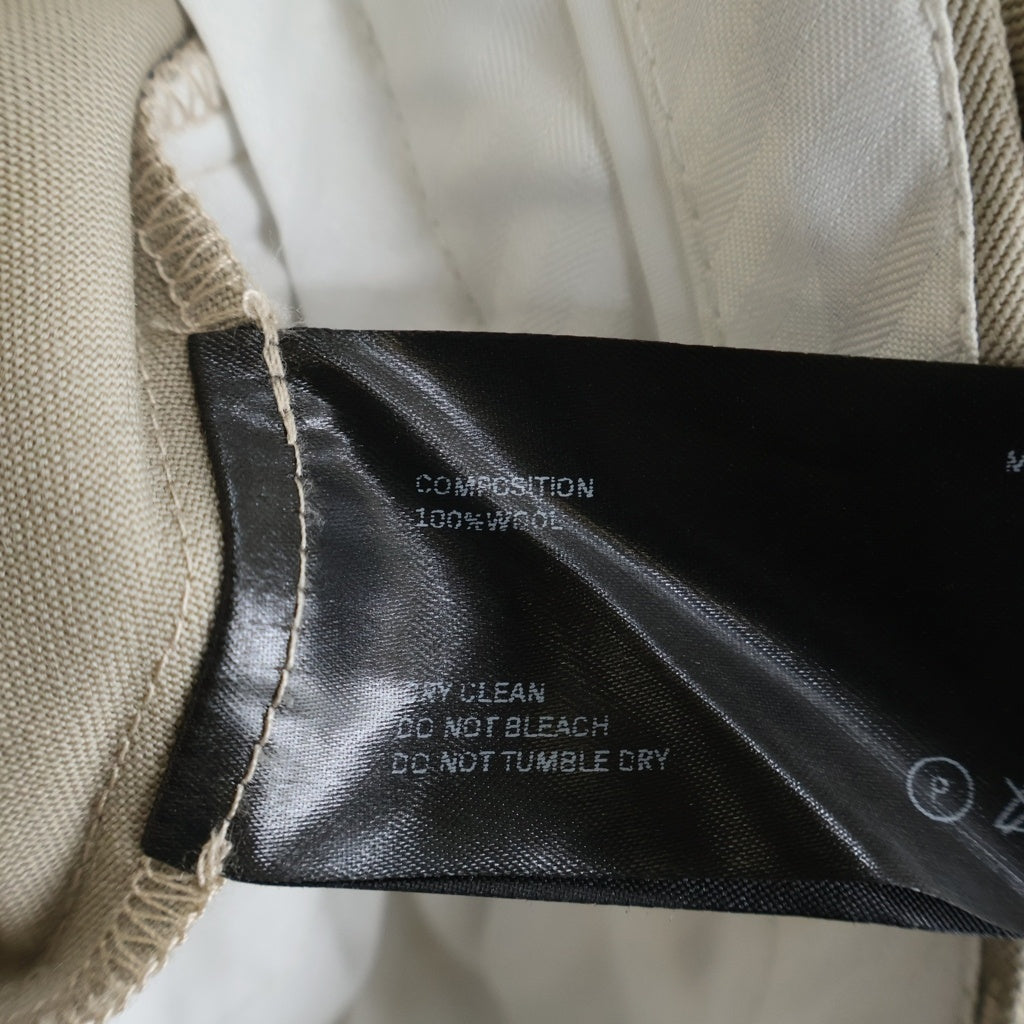 NO BRAND(ノーブランド) the World is your oyster TWO TUCK SLACKS ツータック スラックス ベージュ