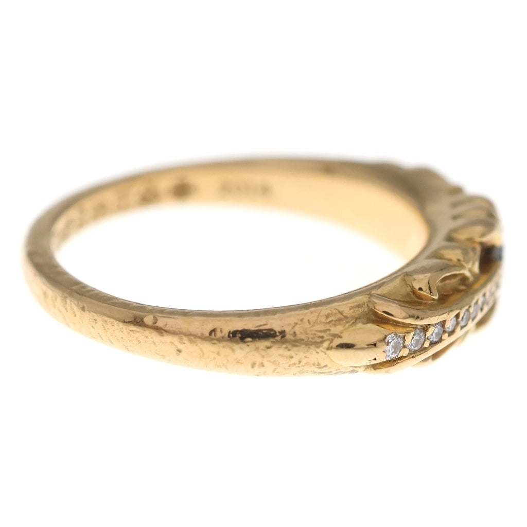 CHROME HEARTS(クロムハーツ) 22K BABYCLSC P/DIA ベイビークラシック フローラルクロスリング PAVEダイヤ ゴールド BCA055