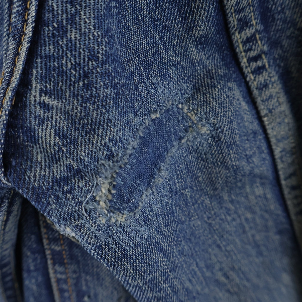 Levi's(リーバイス) 50s VINTAGE 507XX 革パッチ レインボーステッチ コの字ステッチ Gジャン インディゴ