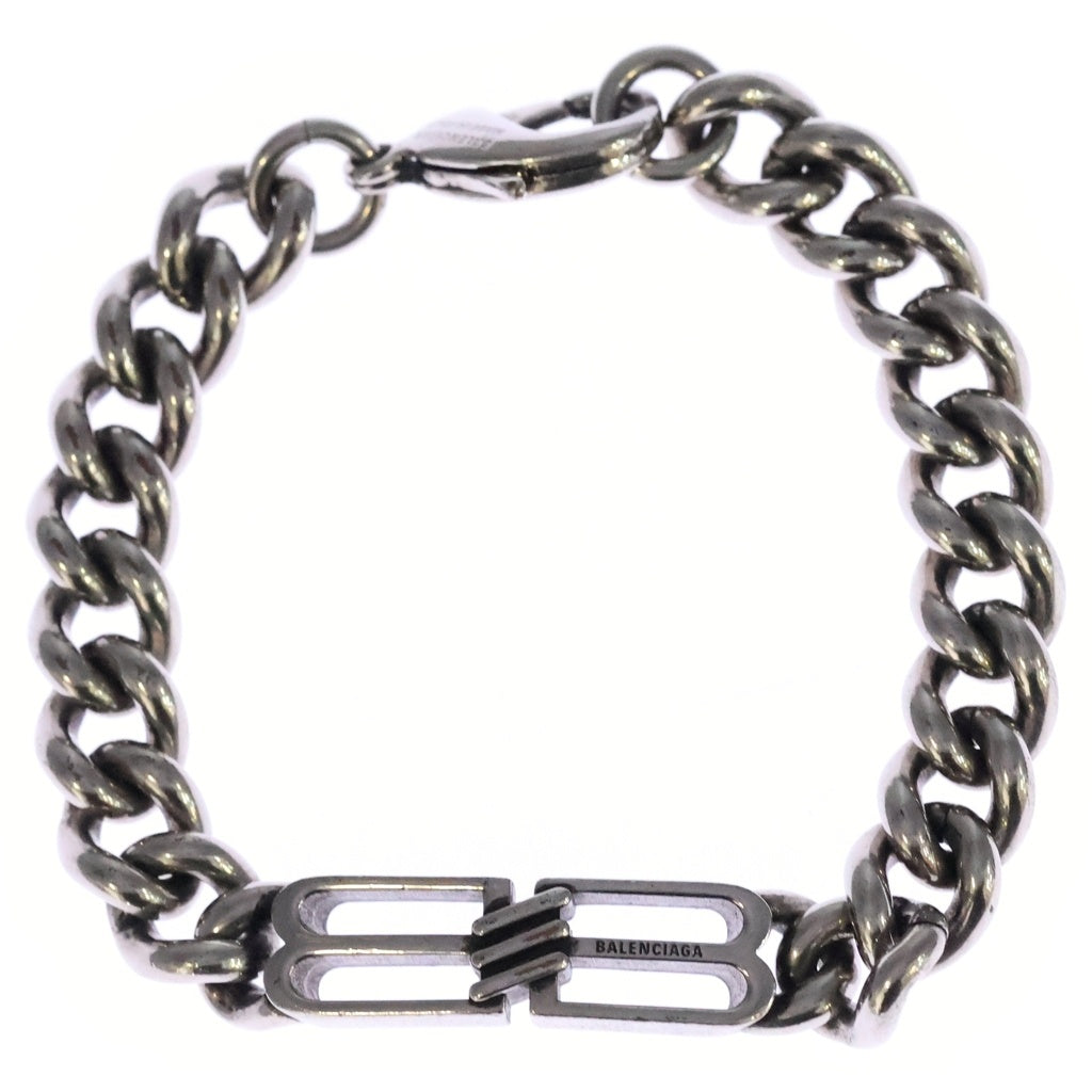 BALENCIAGA(バレンシアガ) BB ICON THIN BRACELET BBアイコン ブレスレット シルバー