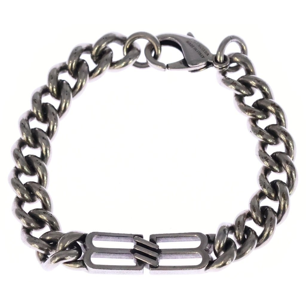 BALENCIAGA(バレンシアガ) BB ICON THIN BRACELET BBアイコン ブレスレット シルバー
