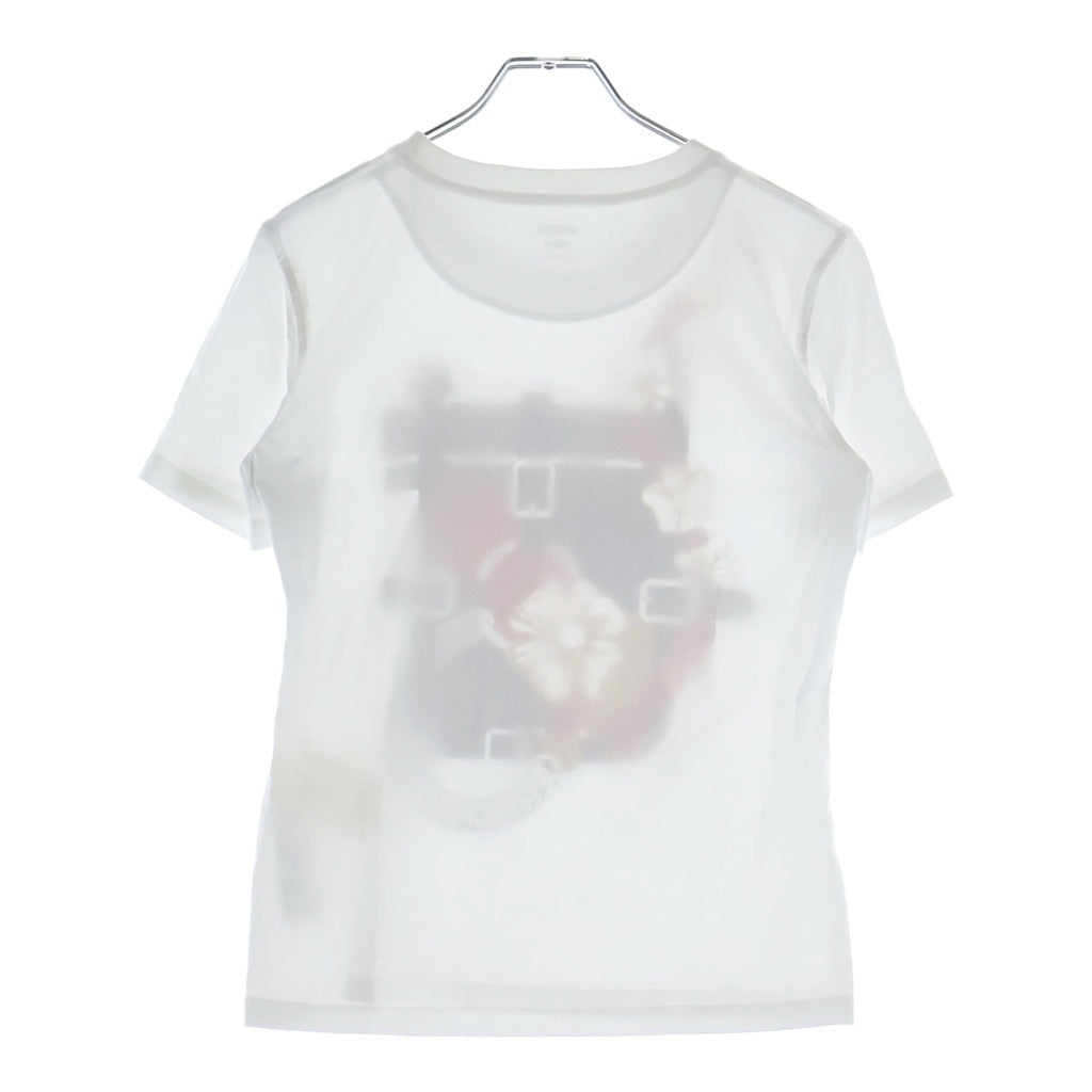 HERMES(エルメス) カルトゥッシュ グラン マネージュ プリントクルーネック半袖Tシャツカットソー 6E4646DA レディース