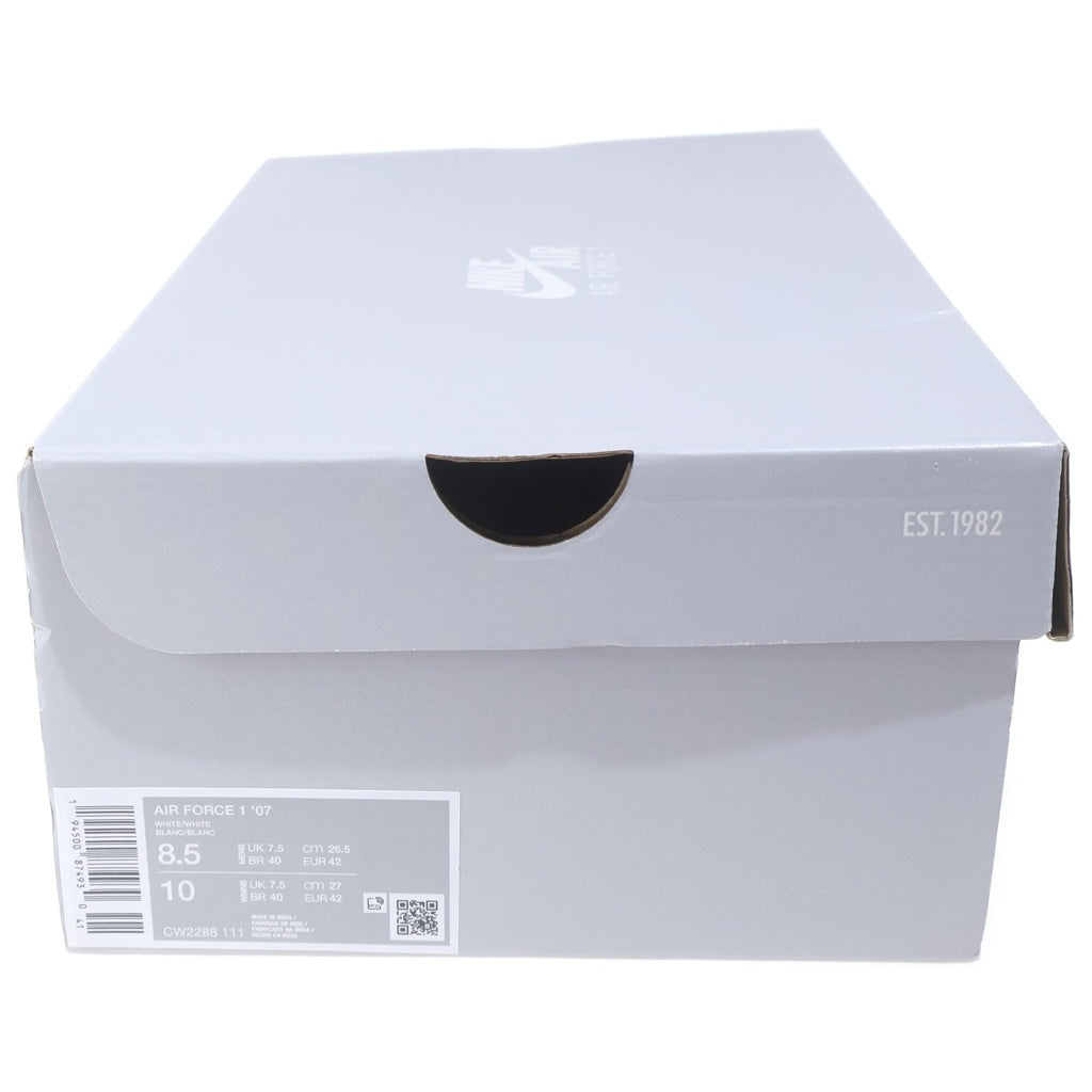 NIKE(ナイキ) AIR FORCE 1 '07 エアフォース1 ローカットスニーカー CW2288‐111 US8.5/26.5cm ホワイト