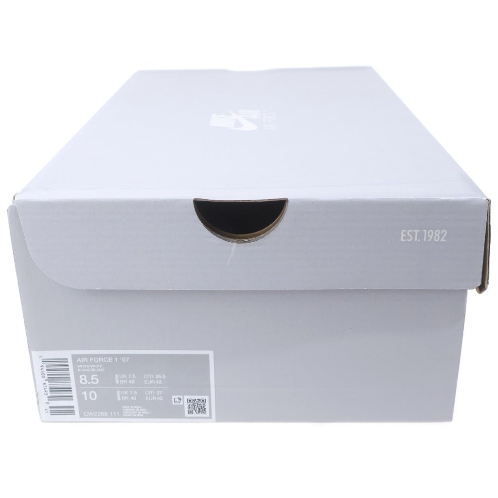 NIKE(ナイキ) AIR FORCE 1 '07 エアフォース1 ローカットスニーカー CW2288‐111 US8.5/26.5cm ホワイト