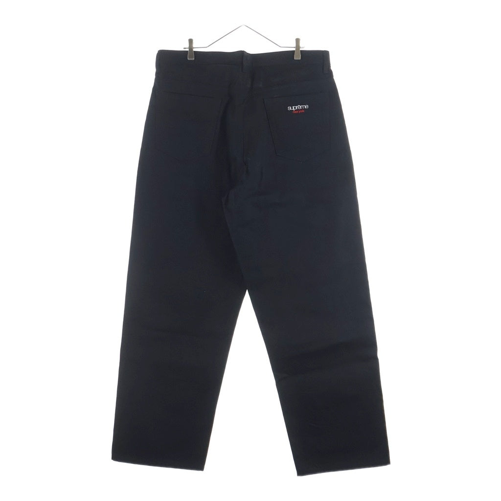 SUPREME(シュプリーム) 26SS Baggy Salvedge Jean バギー セルビッチジーンズ ワイドデニム ブラック