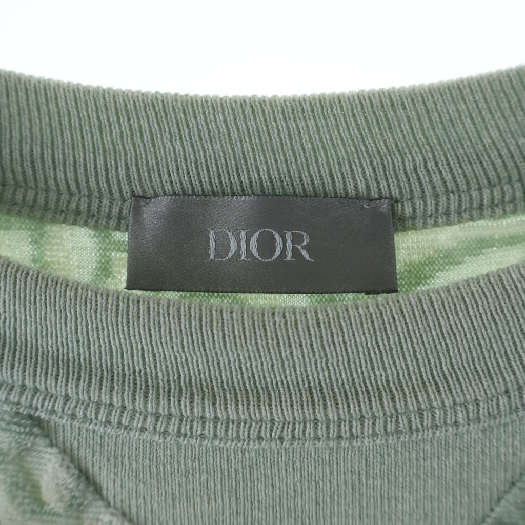 DIOR(ディオール) 24SS OBLIQUE LOGO S/S TEE パイル オブリーク 483J646A0906 Tシャツ グリーン