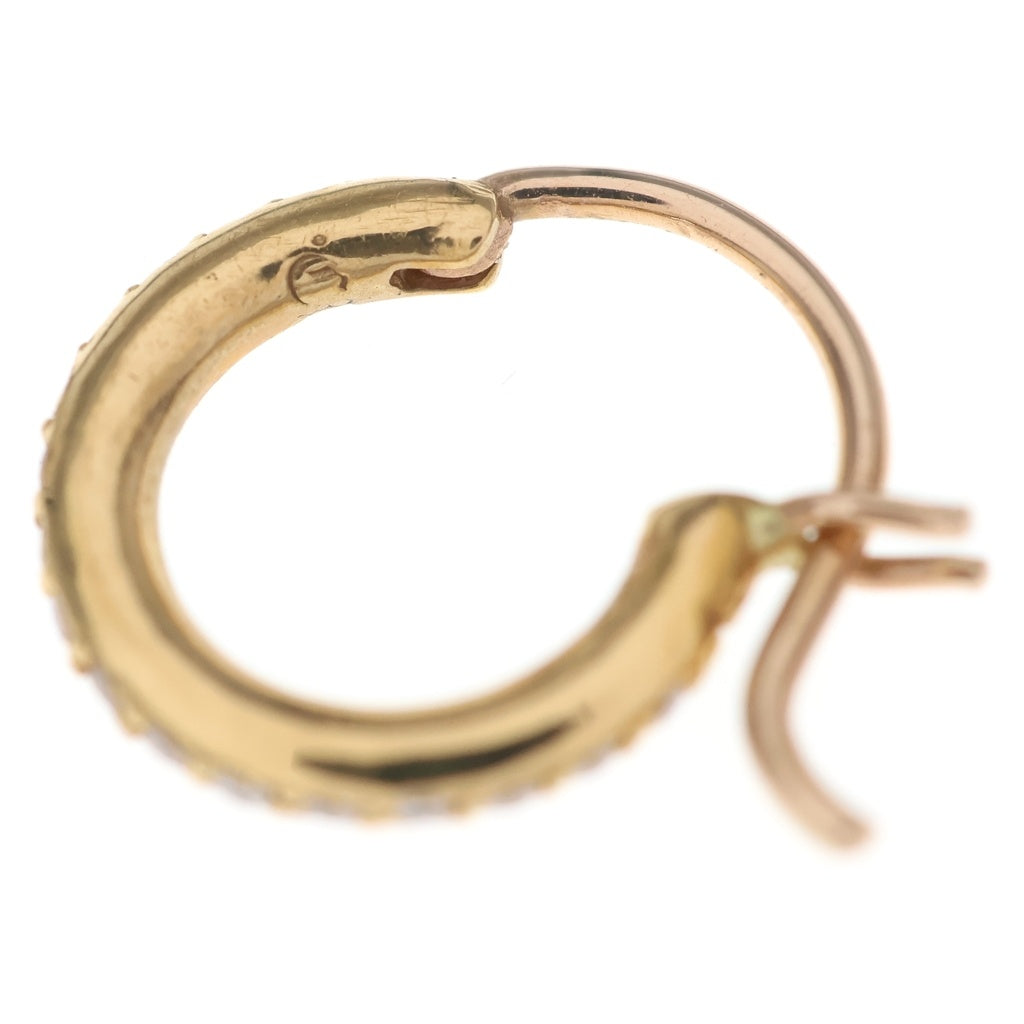 CHROME HEARTS(クロムハーツ) 22K HOOP TFL TINY P/D タイニーフープ PAVEダイヤ ピアス ゴールド