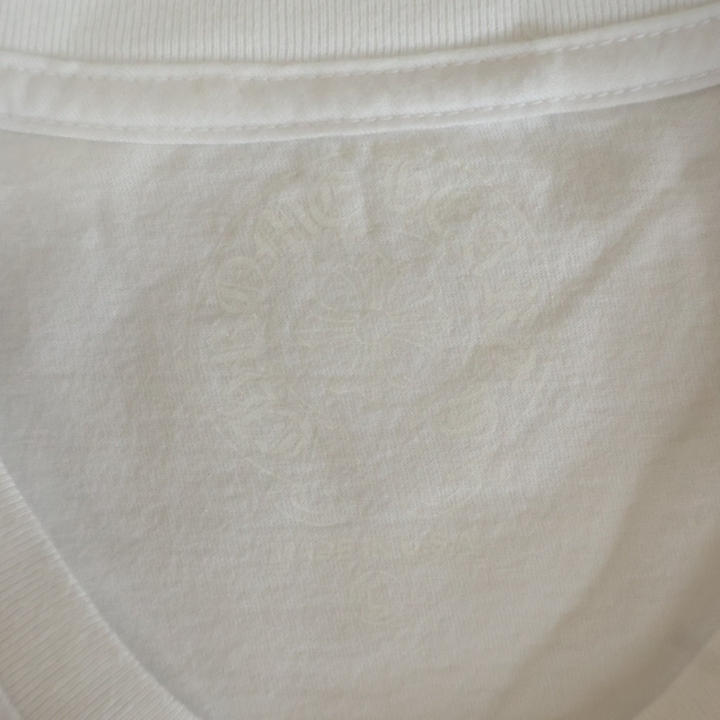 CHROME HEARTS(クロムハーツ) Back Scroll Logo Tee バックスクロール 胸ロゴ ポケット Tシャツ ホワイト