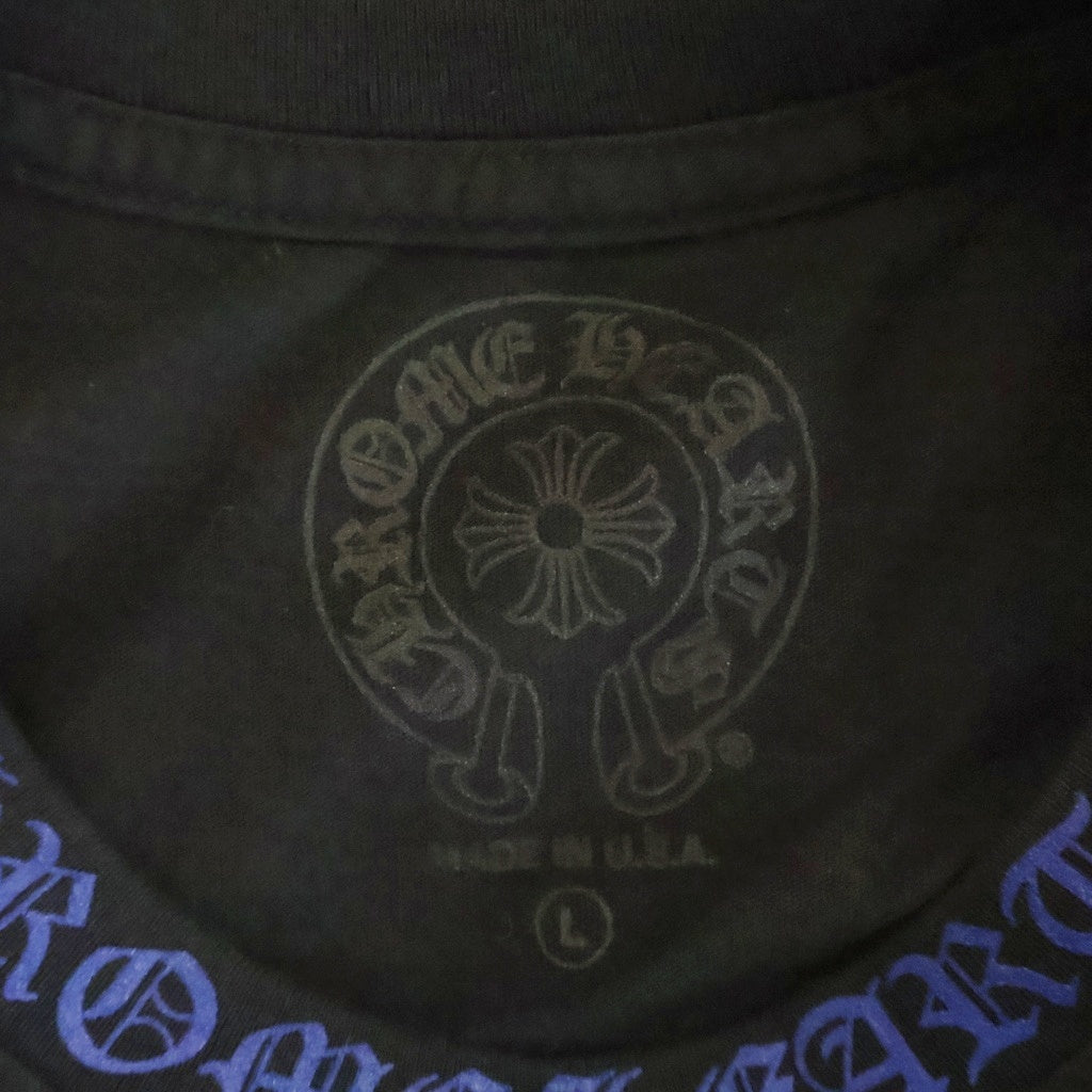 CHROME HEARTS(クロムハーツ) NECK LOGO CH T-SHIRT ネックロゴ 胸ポケット Tシャツ ブラック