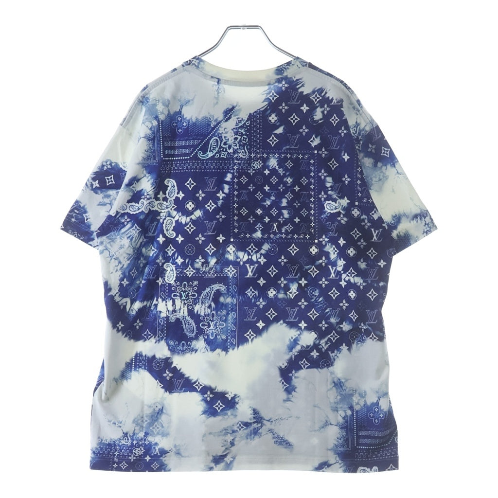 LOUIS VUITTON(ルイヴィトン) 22AW Monogram Bandana Print Tee モノグラム バンダナ RM222M NPG HNY26W クルーネックTシャツ ブルー