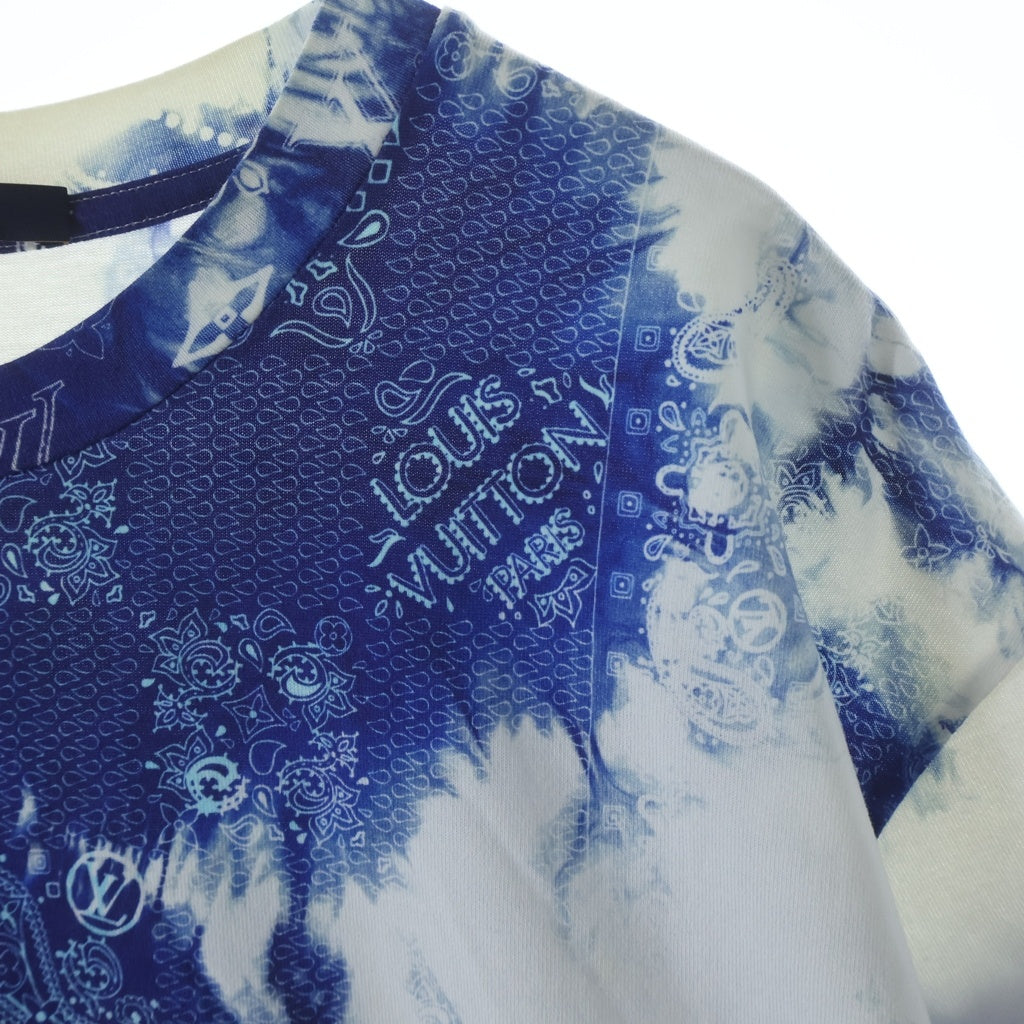 LOUIS VUITTON(ルイヴィトン) 22AW Monogram Bandana Print Tee モノグラム バンダナ RM222M NPG HNY26W クルーネックTシャツ ブルー