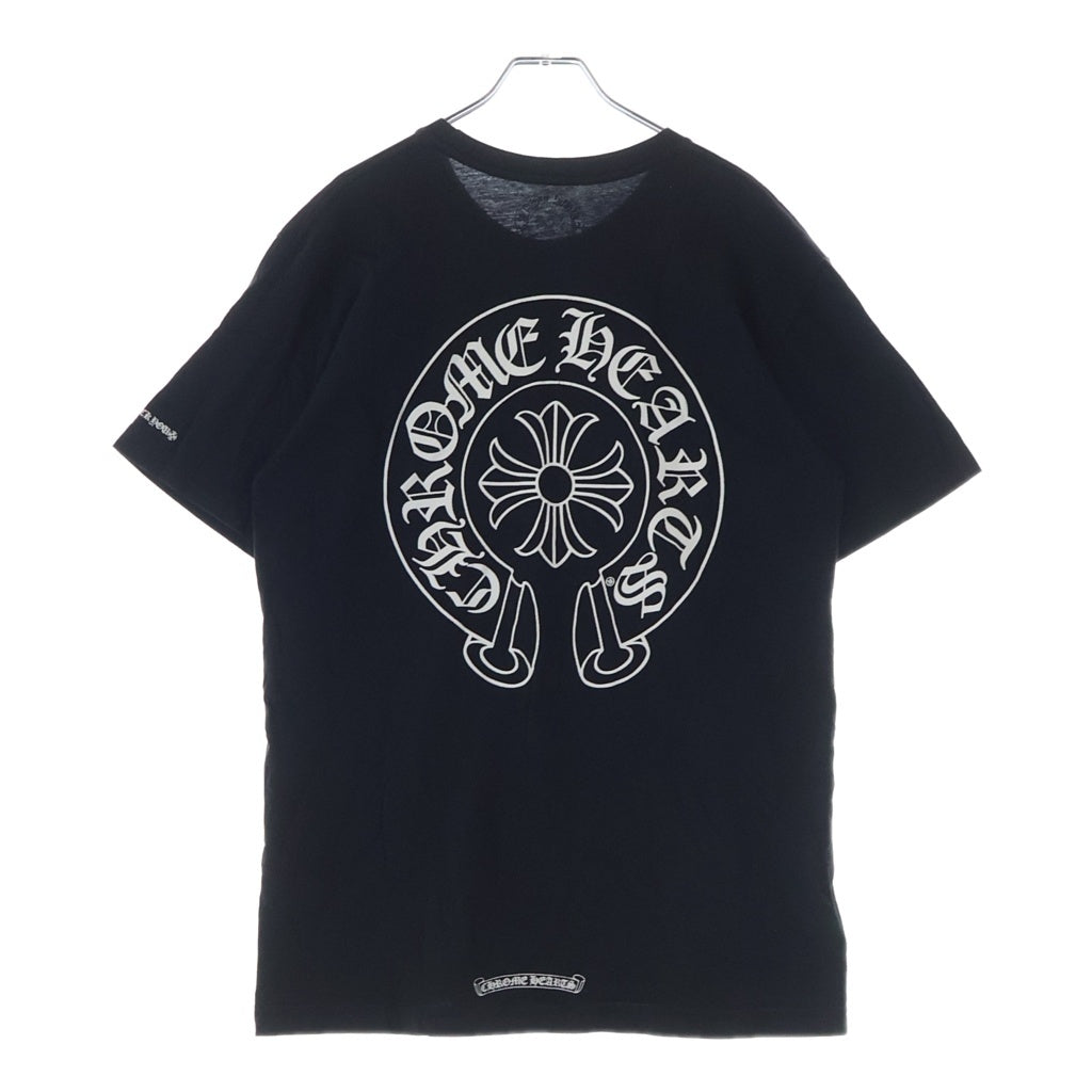 CHROME HEARTS(クロムハーツ) HORSESHOE S/S TEE ホースシュープリント ポケット半袖Tシャツ カットソー ブラック