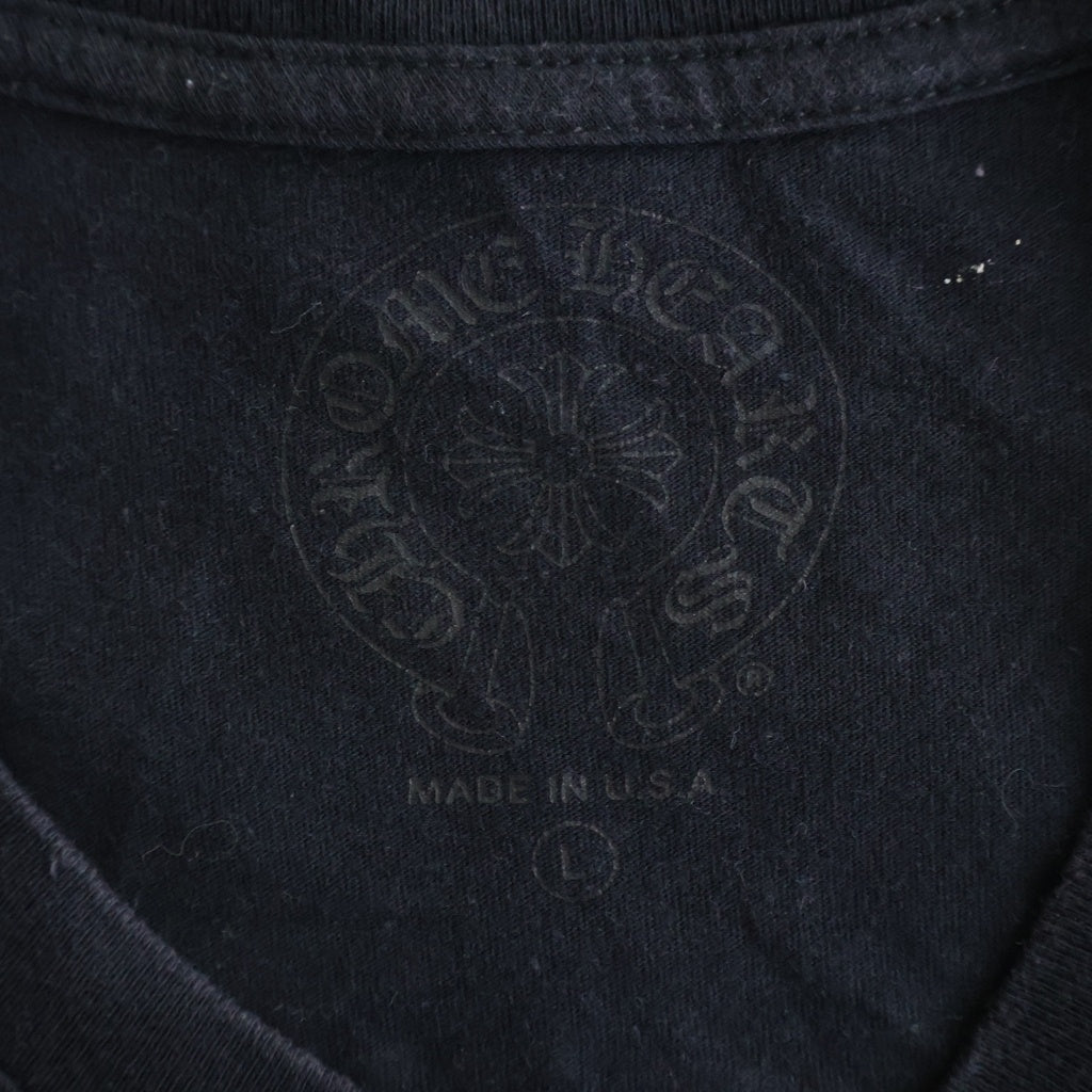 CHROME HEARTS(クロムハーツ) HORSESHOE S/S TEE ホースシュープリント ポケット半袖Tシャツ カットソー ブラック
