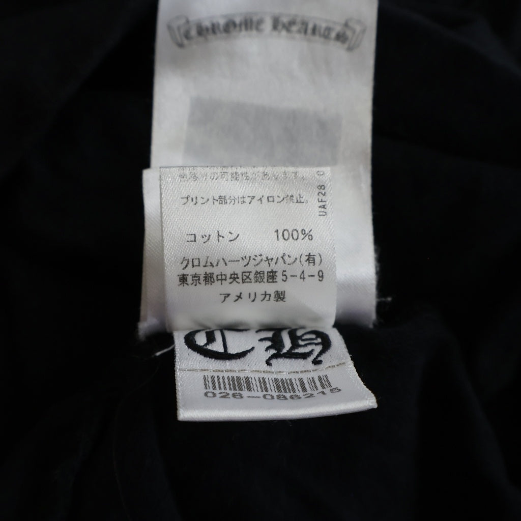 CHROME HEARTS(クロムハーツ) HORSESHOE S/S TEE ホースシュープリント ポケット半袖Tシャツ カットソー ブラック