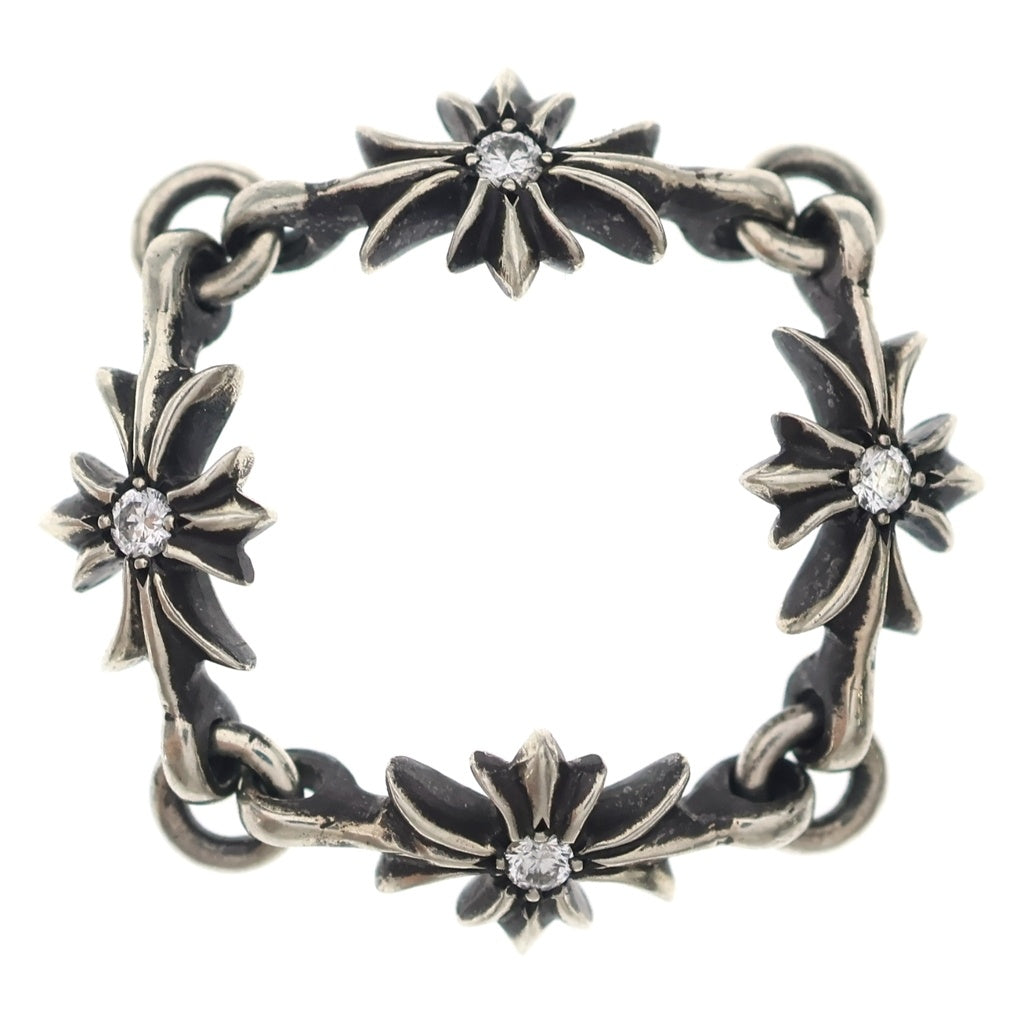 CHROME HEARTS(クロムハーツ) TNY E CH PLS DIA タイニーE CHプラス ダイヤ リング シルバー