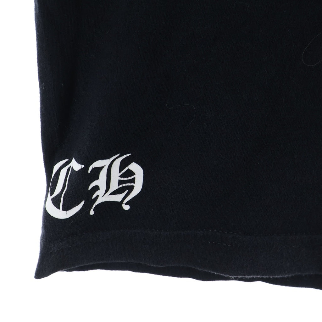 CHROME HEARTS(クロムハーツ) OLD CHプラスプリント オールド クルーネック半袖Tシャツカットソー ブラック