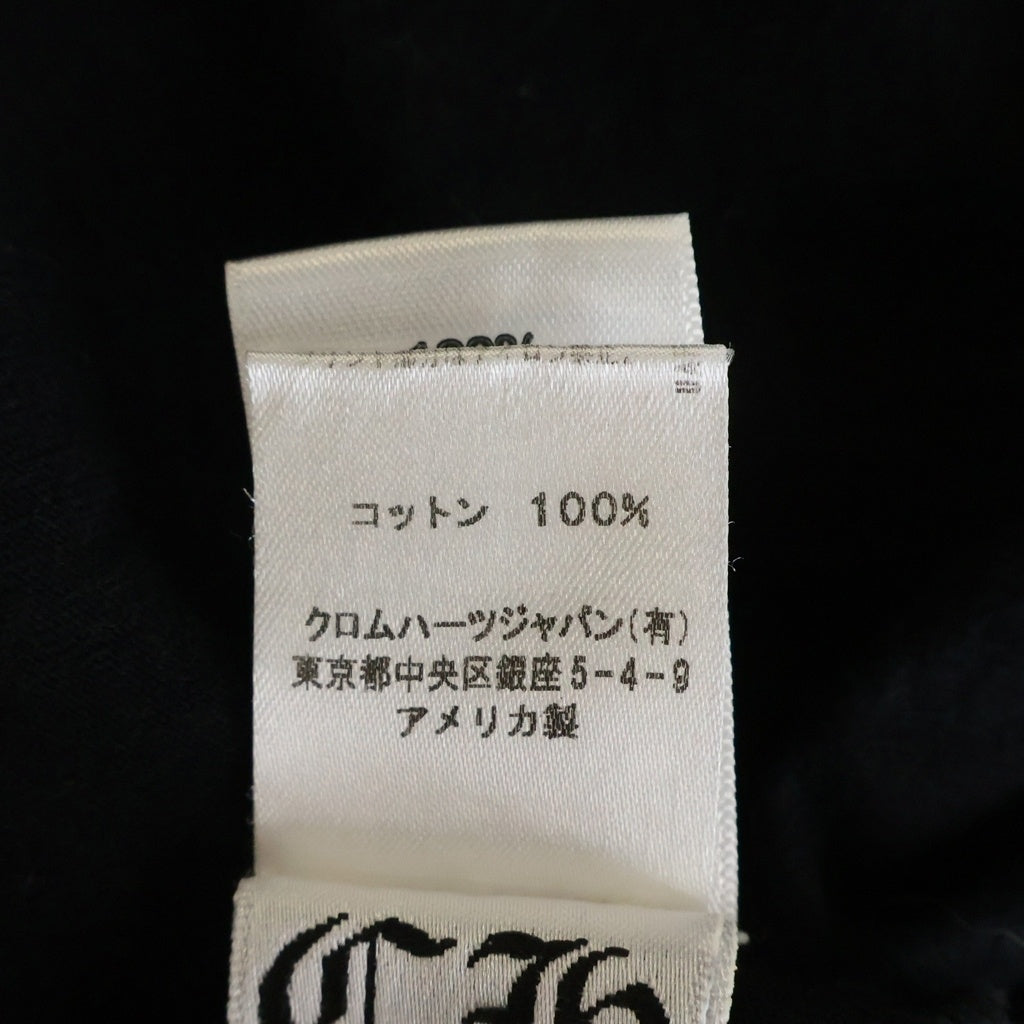 CHROME HEARTS(クロムハーツ) OLD CHプラスプリント オールド クルーネック半袖Tシャツカットソー ブラック