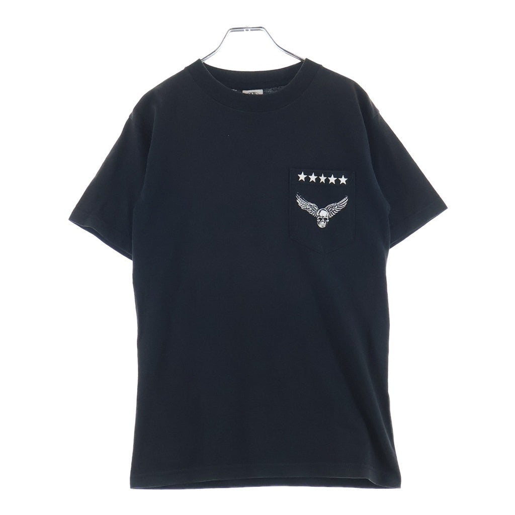CHROME HEARTS(クロムハーツ) OLD FOTI HANDHORSEMAN TEE オールド ホースマンプリント クルーネック半袖Tシャツカットソー ブラック