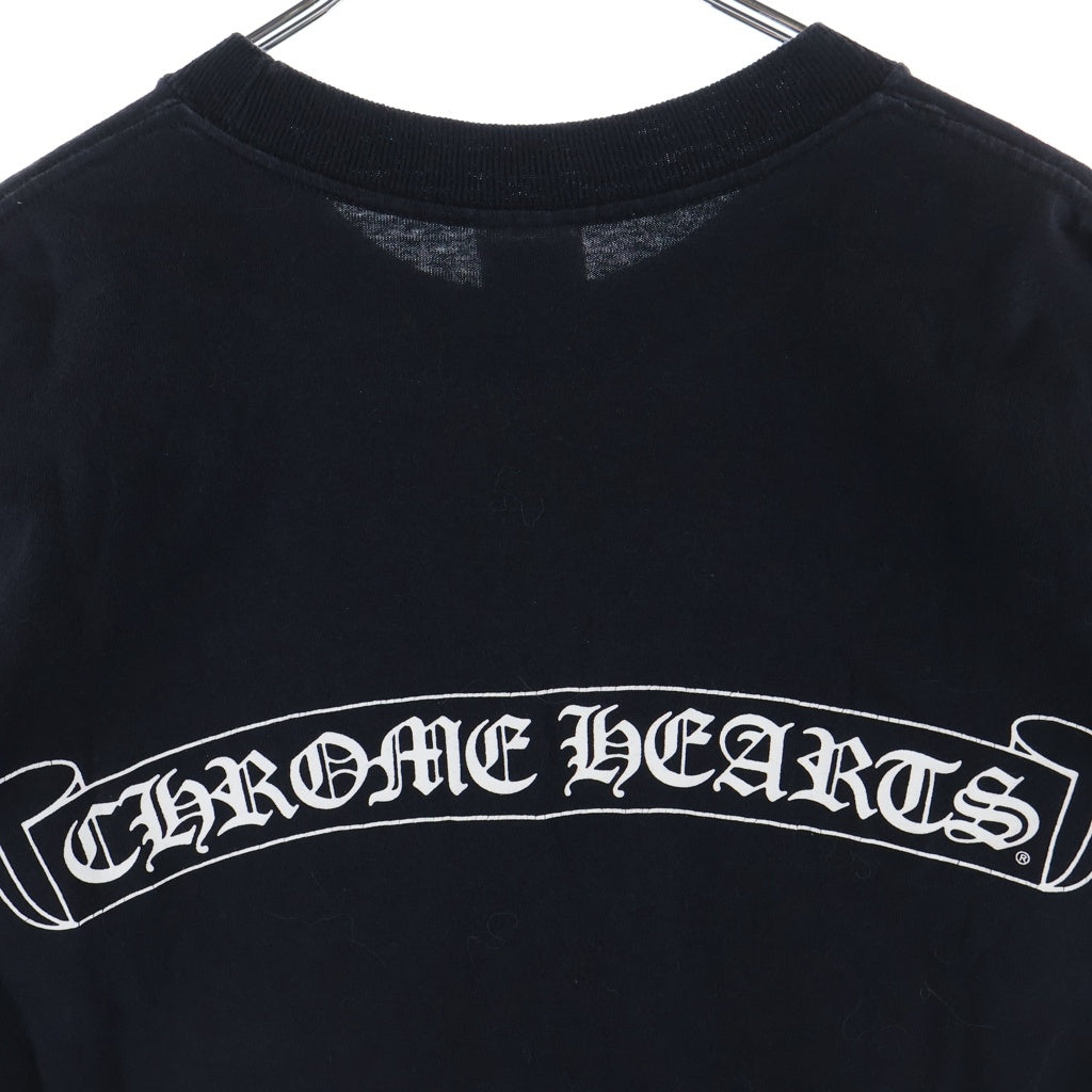 CHROME HEARTS(クロムハーツ) OLD CH T-SHIRT オールド ネックロゴ ダガープリント 半袖Tシャツ ブラック