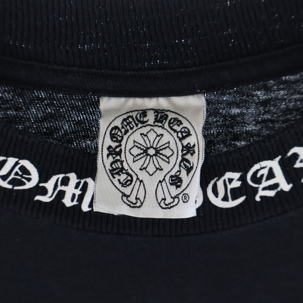 CHROME HEARTS(クロムハーツ) OLD CH T-SHIRT オールド ネックロゴ ダガープリント 半袖Tシャツ ブラック