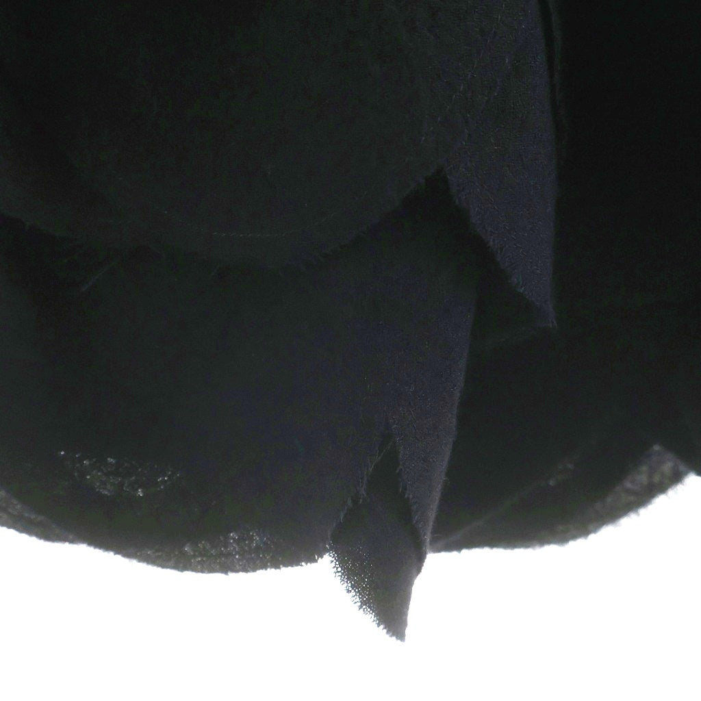 NOIR KEI NINOMIYA(ノワール ケイニノミヤ) 25AW ウールナイロンミルドスカート 3P-S007 ウールスカート ブラック レディース